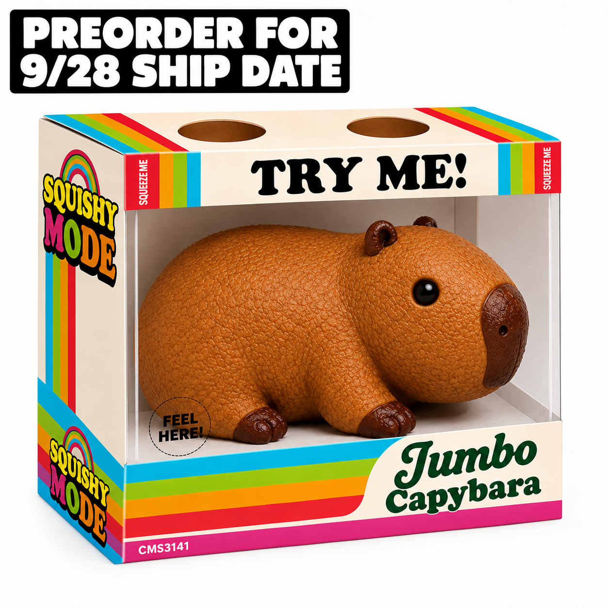 Jumbo Capybara Sensory Toys