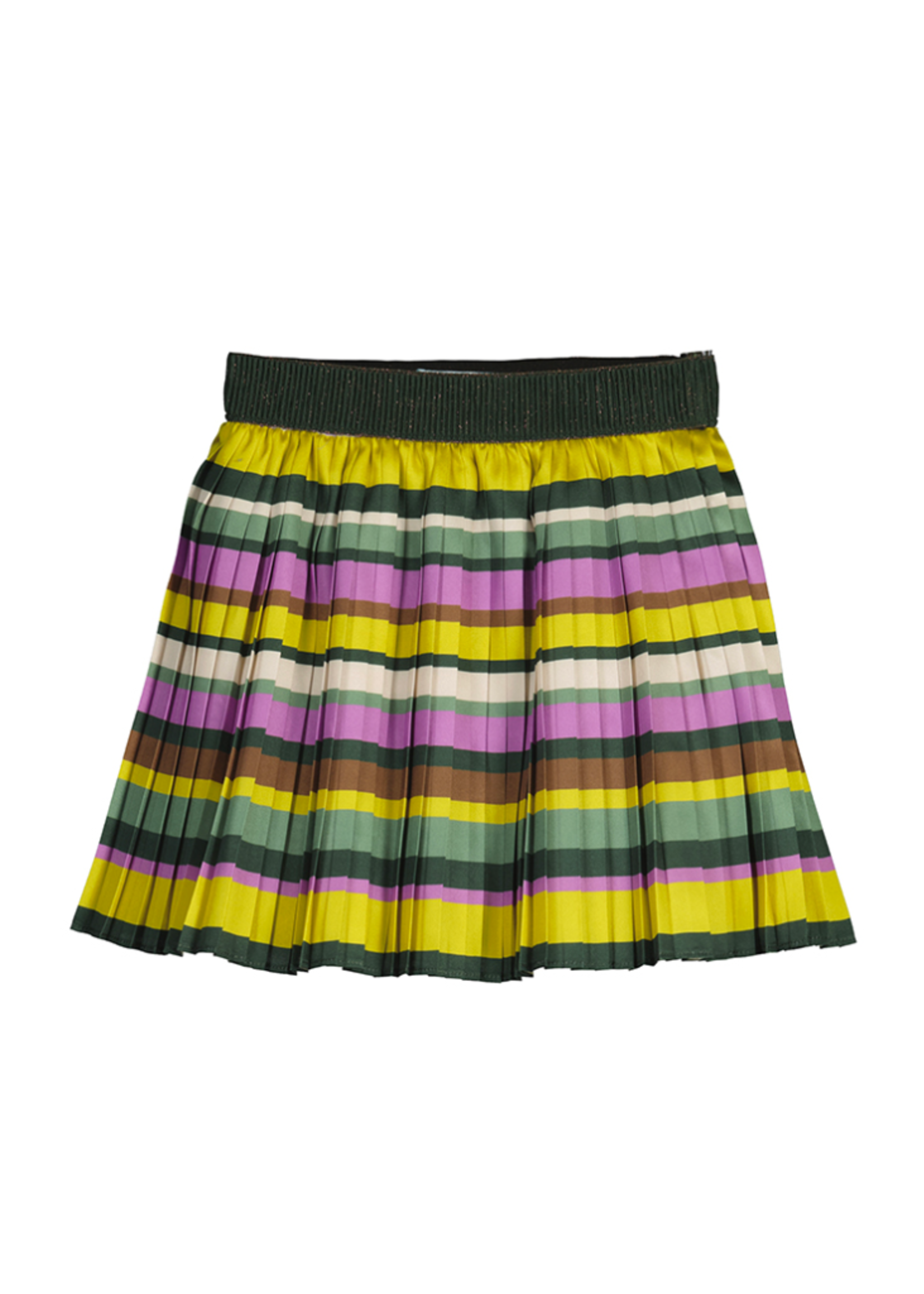 Abel & Lula Striped Pleated Skirt #5521