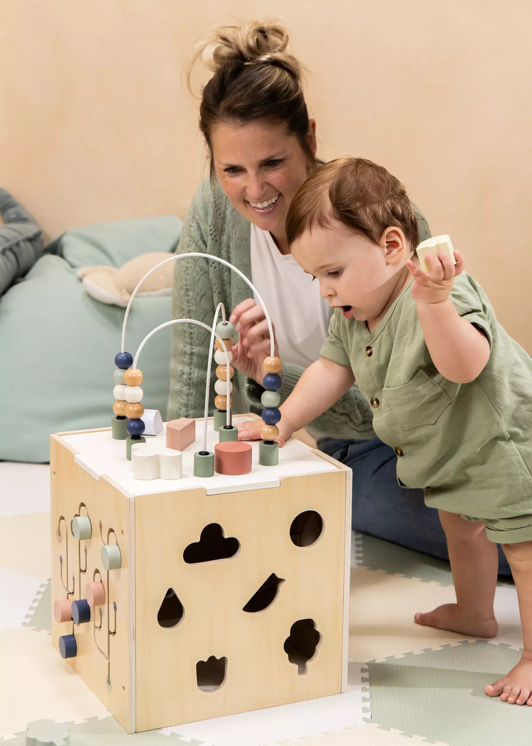 Coco Village Wooden Activity Cube