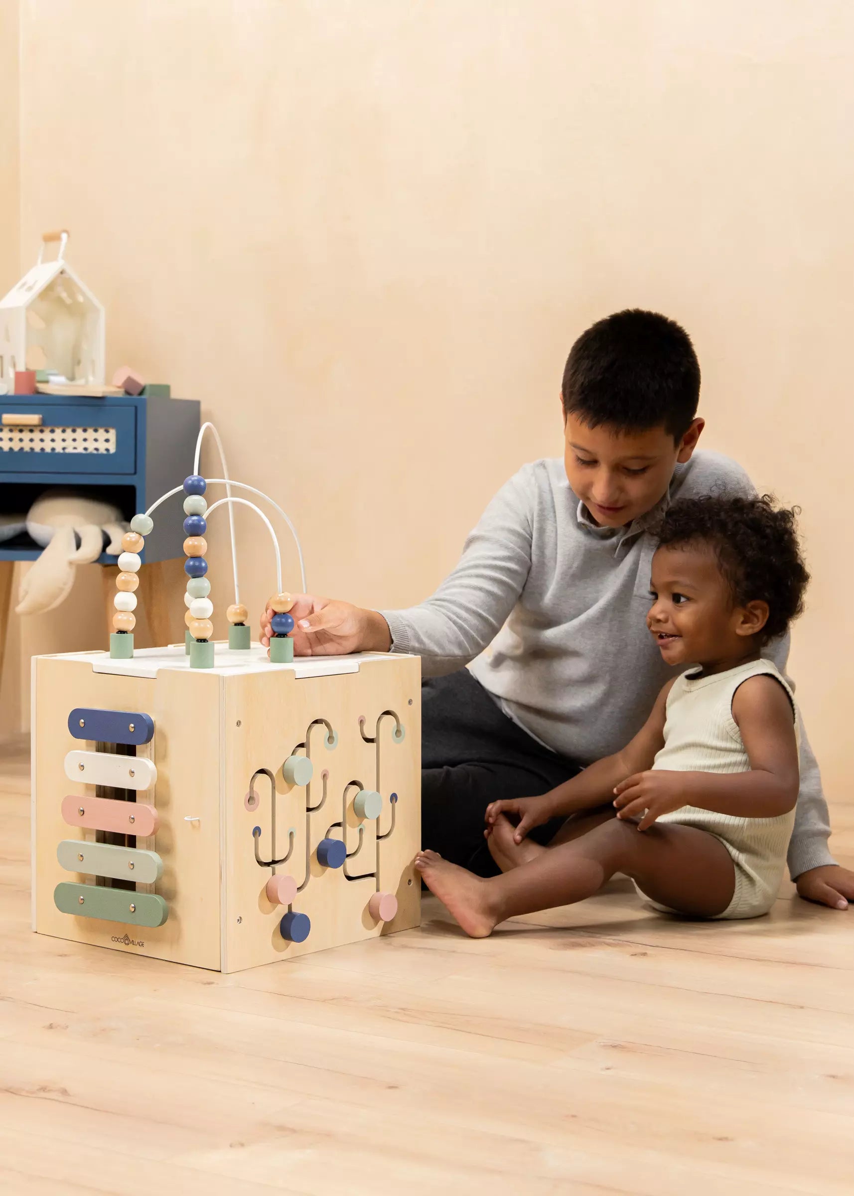 Coco Village Wooden Activity Cube