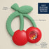 Bitzy Shake™ - Silicone Teether with Rattle: Cherries