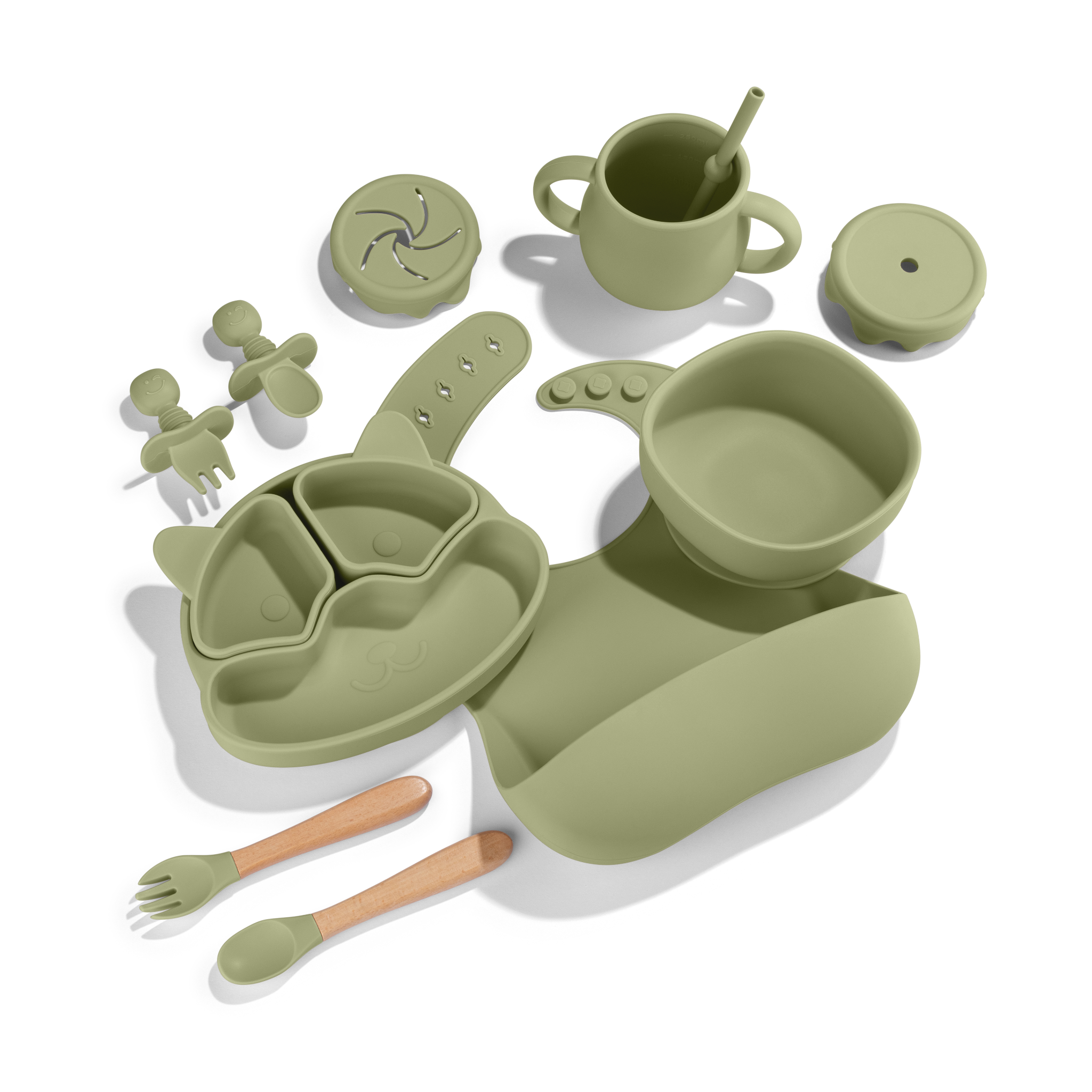 Zoe Sage - Silicone Baby Feeding Set 11pc Bundle | Kokoda