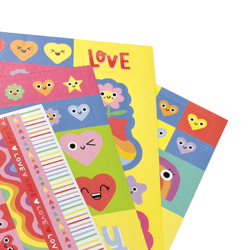 Stickiville Book - Happy Hearts (Matte Paper)