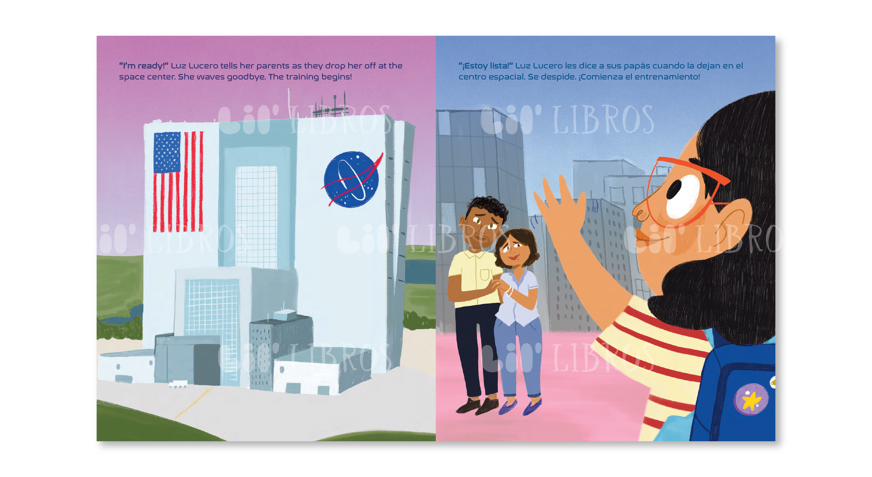 Lil' Libros ~ Bilingual Children's Books & Games - Luz Lucero,  niña astronauta (Bilingual: English and Spanish)