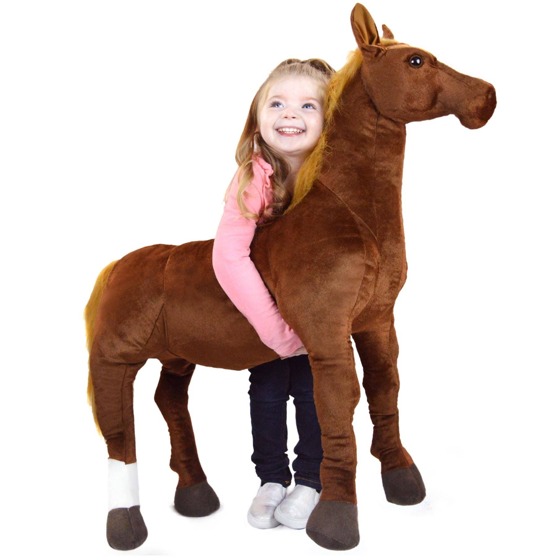 VIAHART Toy Co. - Thorsten The Thoroughbred Horse | 36 Inch Stuffed Animal Plush | By TigerHart Toys