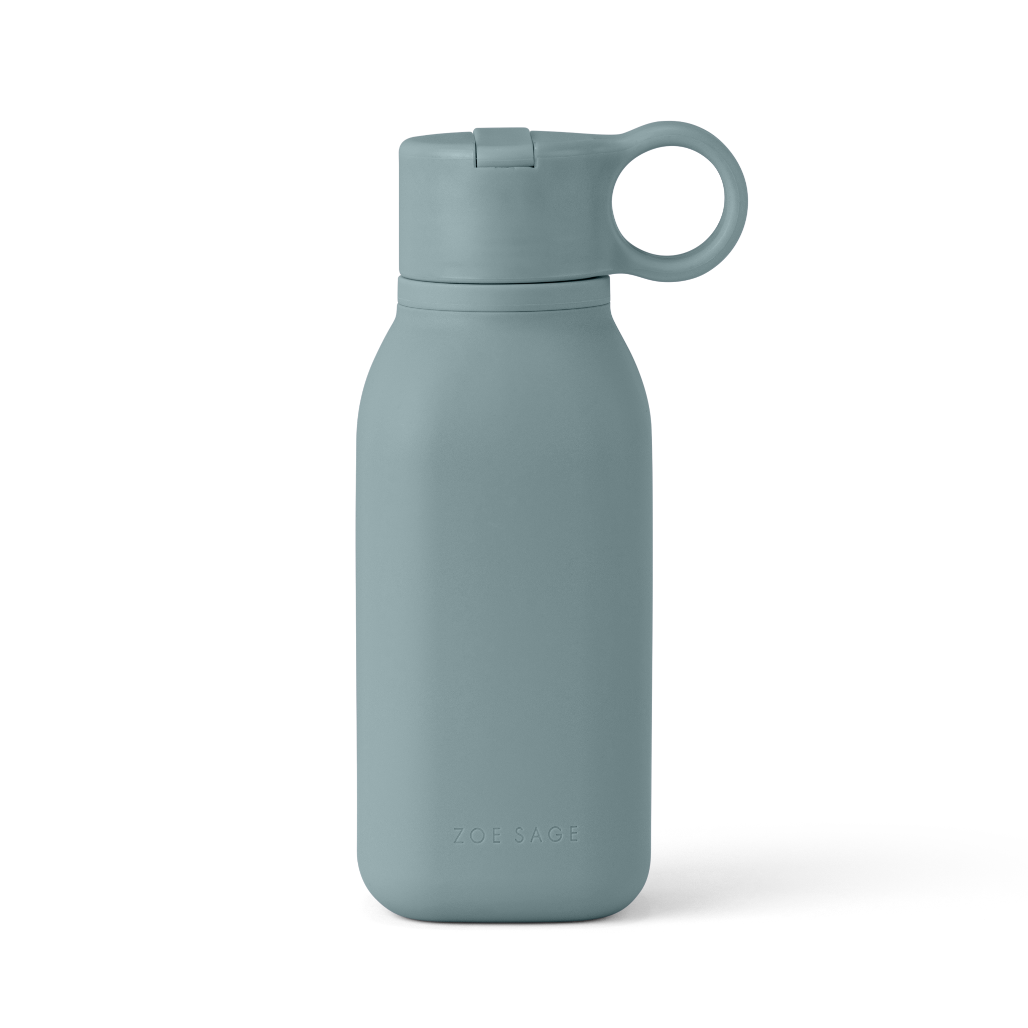 Zoe Sage - Silicone Water Bottle 450ml | Rock Blue