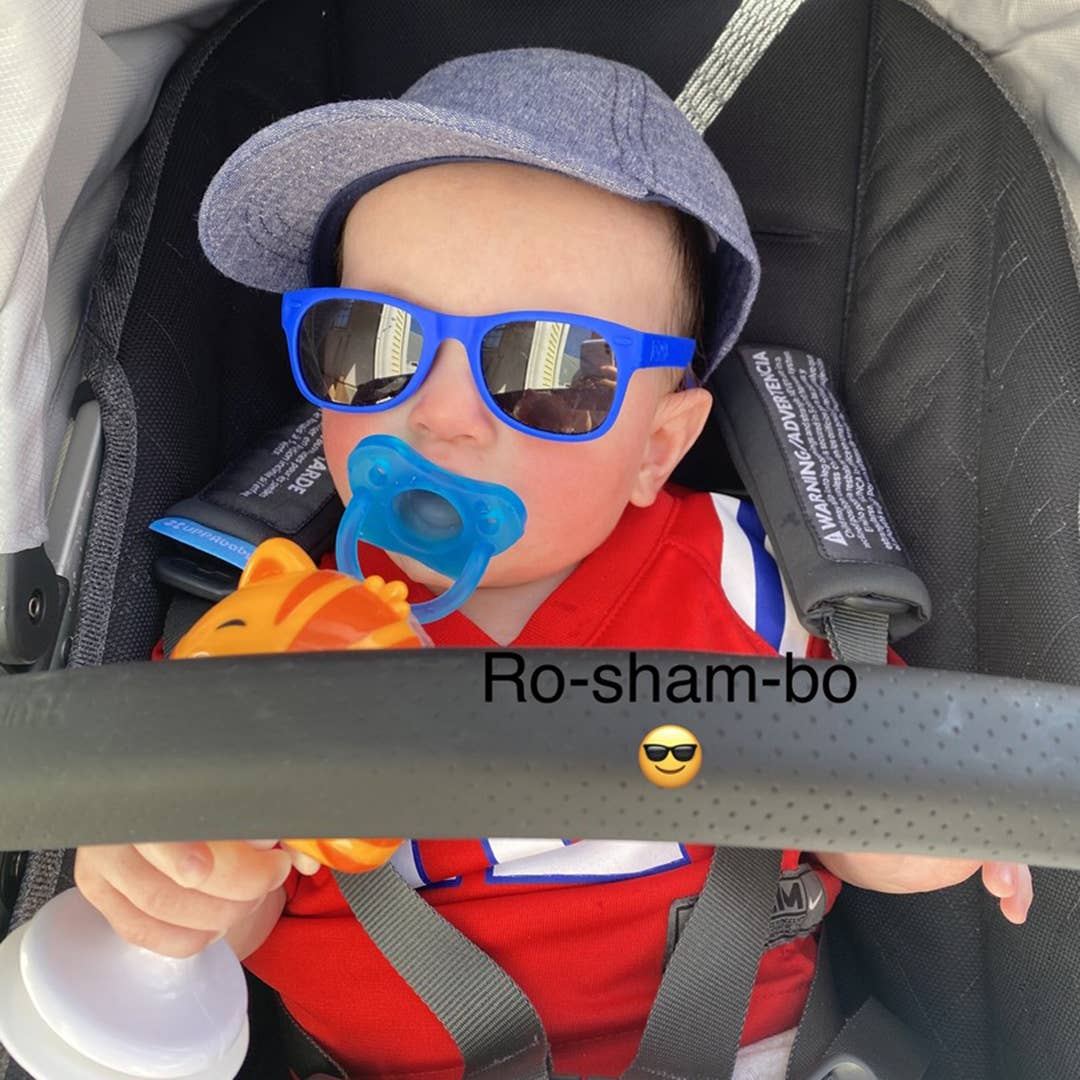 Roshambo Eyewear - Royal Blue Sunglasses: Toddler (Ages 2-4) / Chrome Polarized Lens