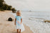 Kids Pastel Blue Rainbow Hi Lo Spring Summer Dress