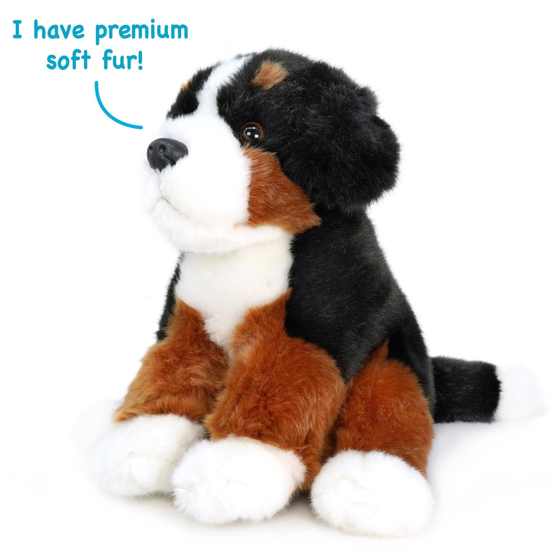 VIAHART Toy Co. - Bastien The Bernese Mountain Dog | 13 Inch Stuffed Animal Pl