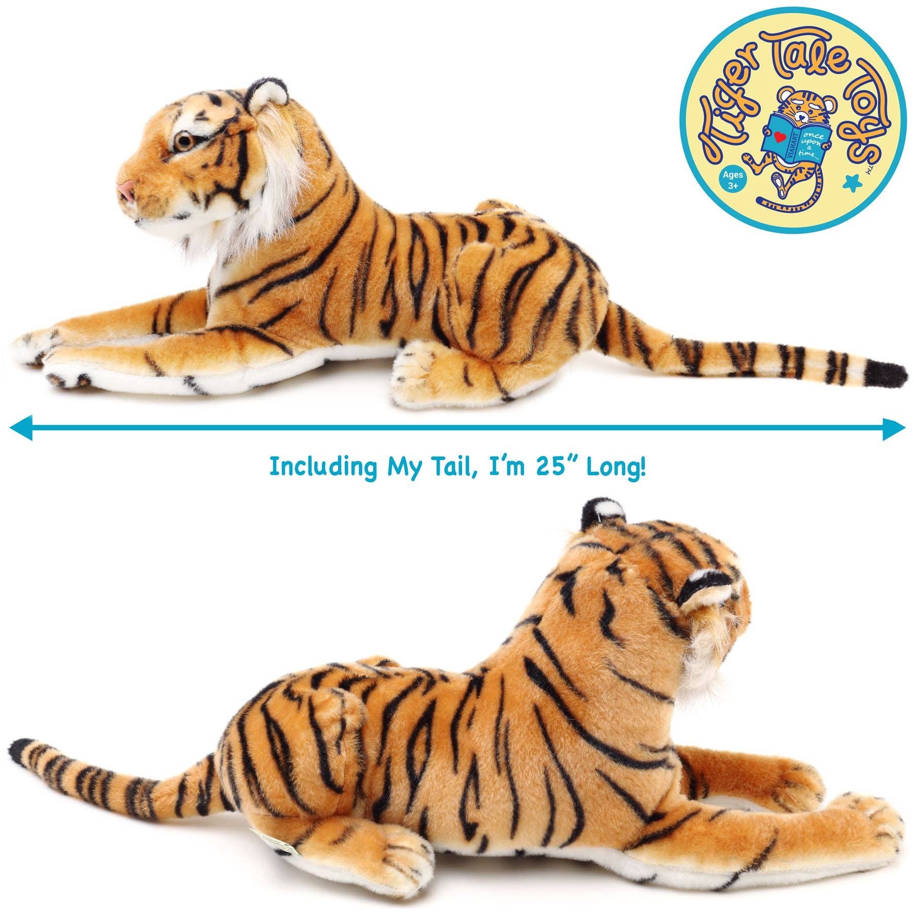 VIAHART Toy Co. - Arrow The Tiger | 17 Inch Stuffed Animal Plush | By TigerHart Toys