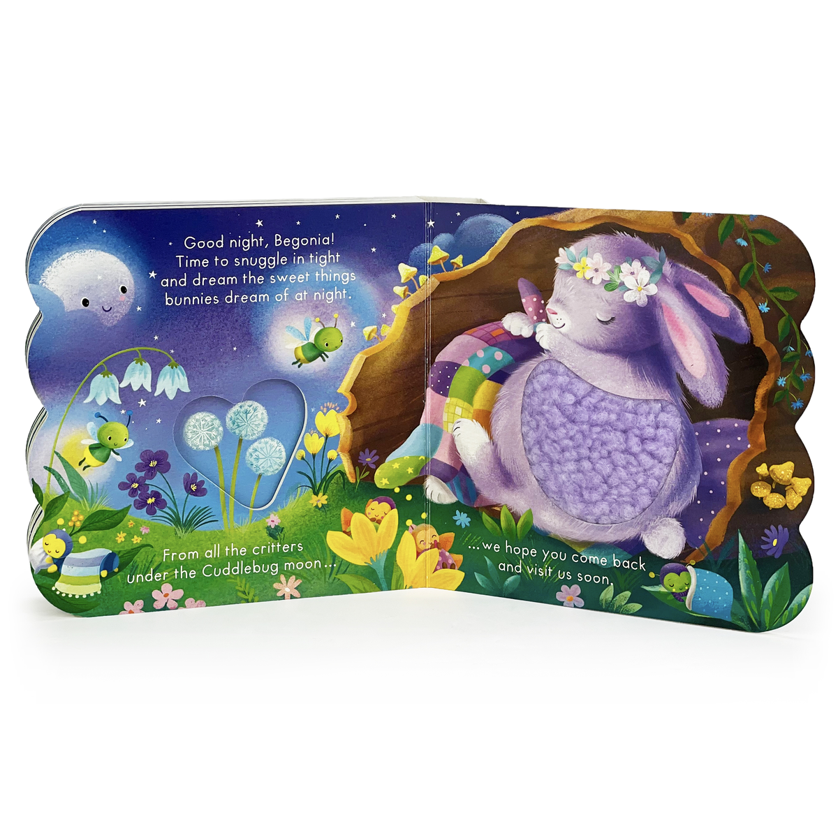 Cottage Door Press - Good Night, Cuddlebug Lane Touch & Feel Board Book