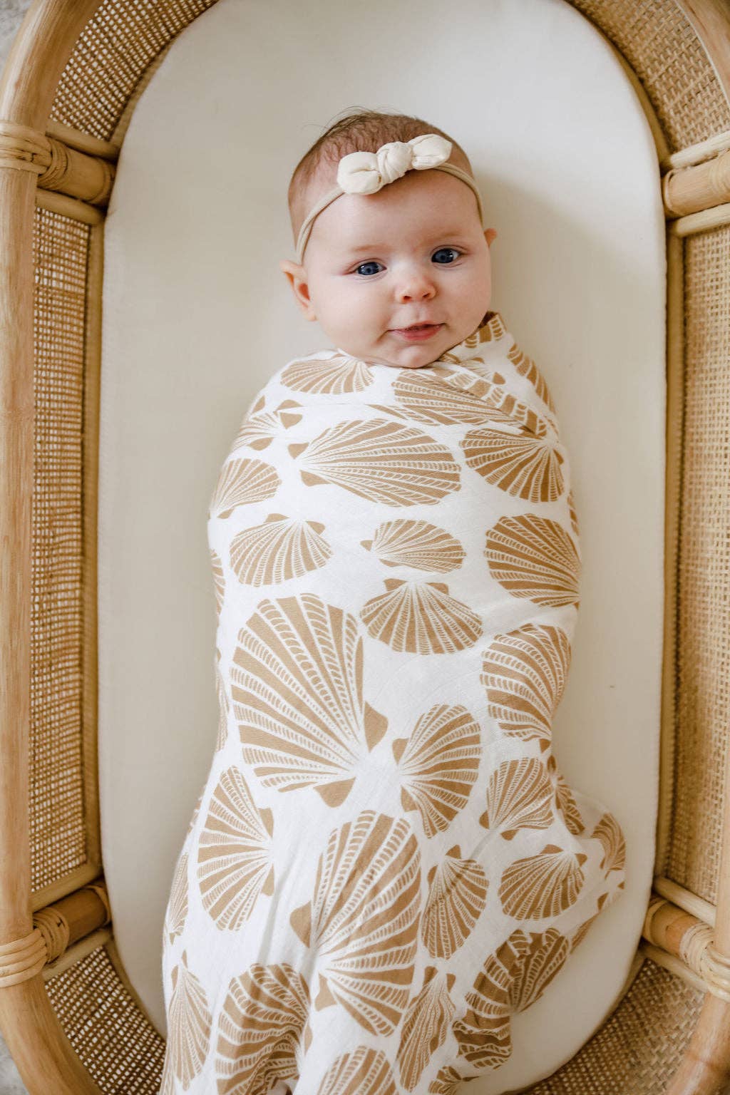 Cotton & Bamboo Swaddle - Coast