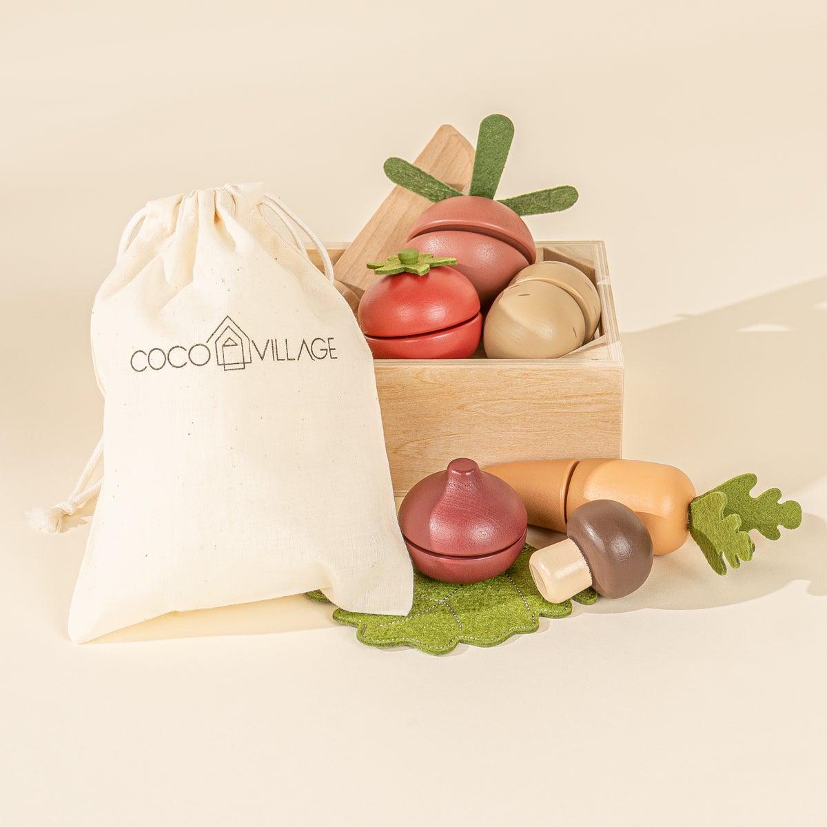 Coco Village Wooden Vegetables Playset