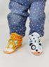 Kitten & Puppy Non-Slip Mismatched Baby Booties: 12-18 Months