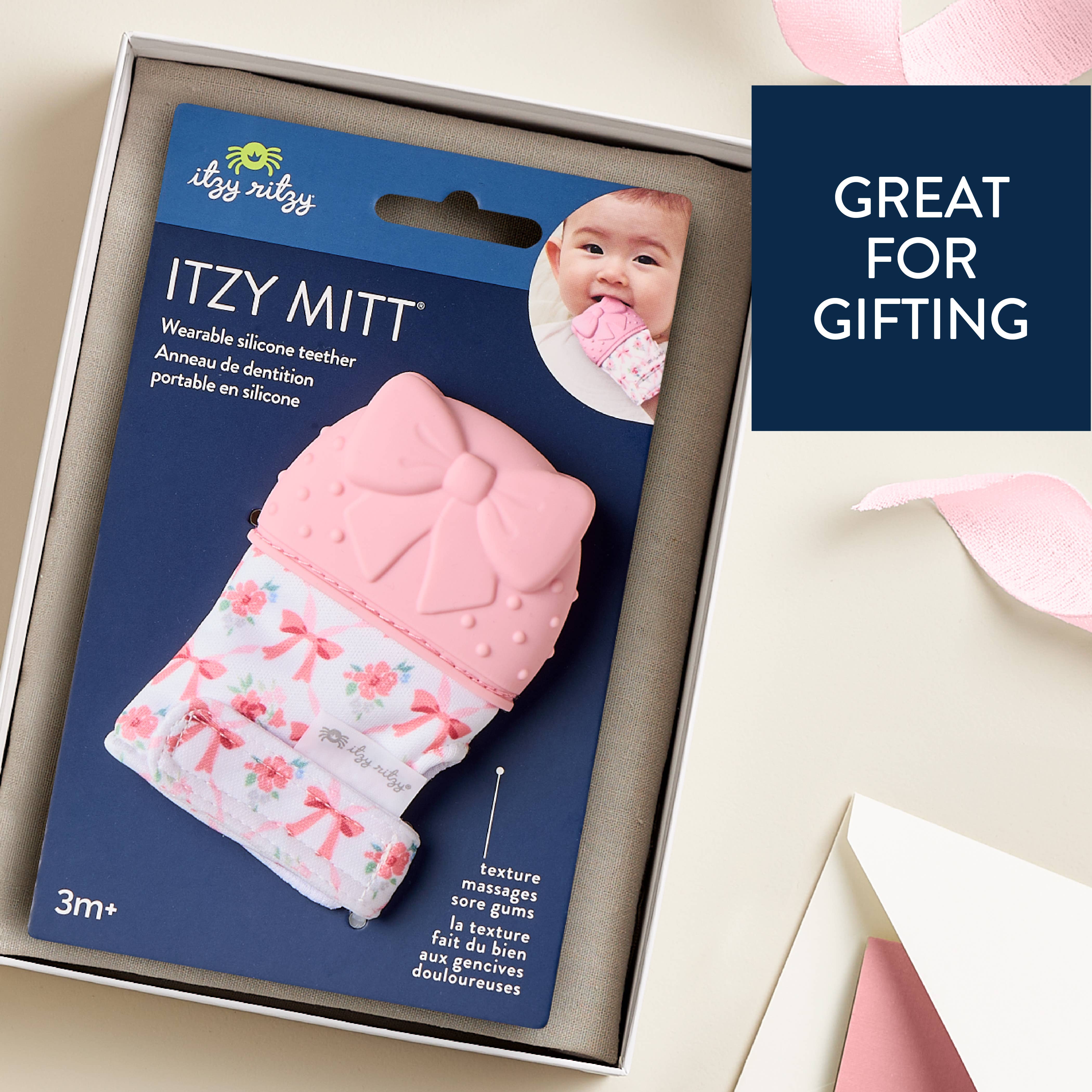 Itzy Mitt™ Silicone Teething Mitts: Cactus