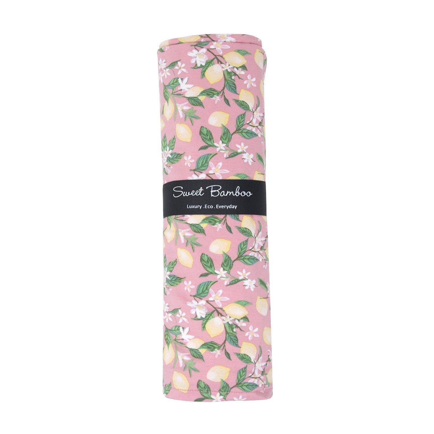 Sweet Bamboo - Swaddle - Lemons Pink: Lemons Pink / Girl / OS