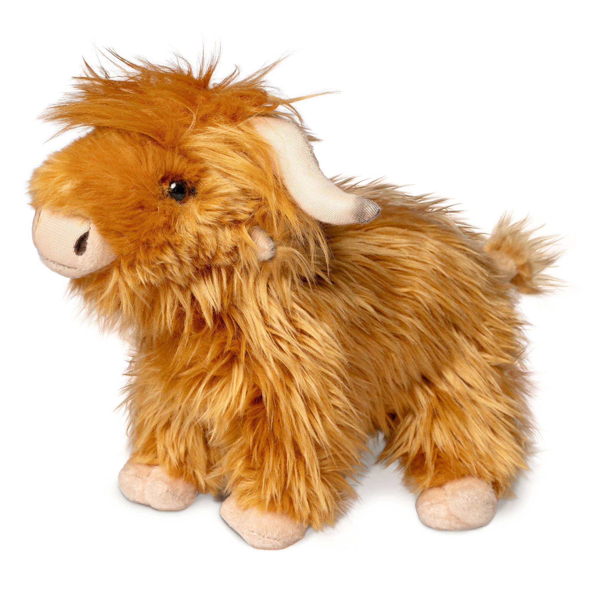 Keycraft - Living Nature Standing Highland Cow Stuffed Animal Toy