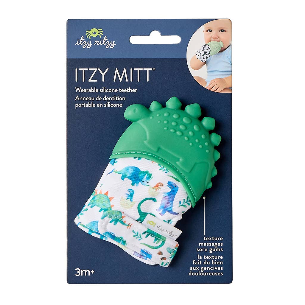 Itzy Mitt™ Silicone Teething Mitts: Cactus