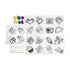 OOLY - Shrink-Its! DIY Shrink Art Kit - Cute Crew (28 PC Set)