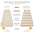 Burt's Bees Baby - Rugby Stripe Organic Lightweight Beekeeper™ Wearable Baby Blanket - Quarry: Quarry / Small