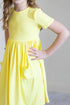 Mila & Rose - Yellow S/S Pocket Twirl Dress