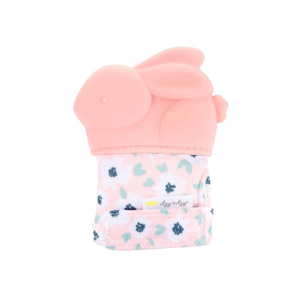 Itzy RitzItzy Mitt™ Silicone Teething Mitts: Bow