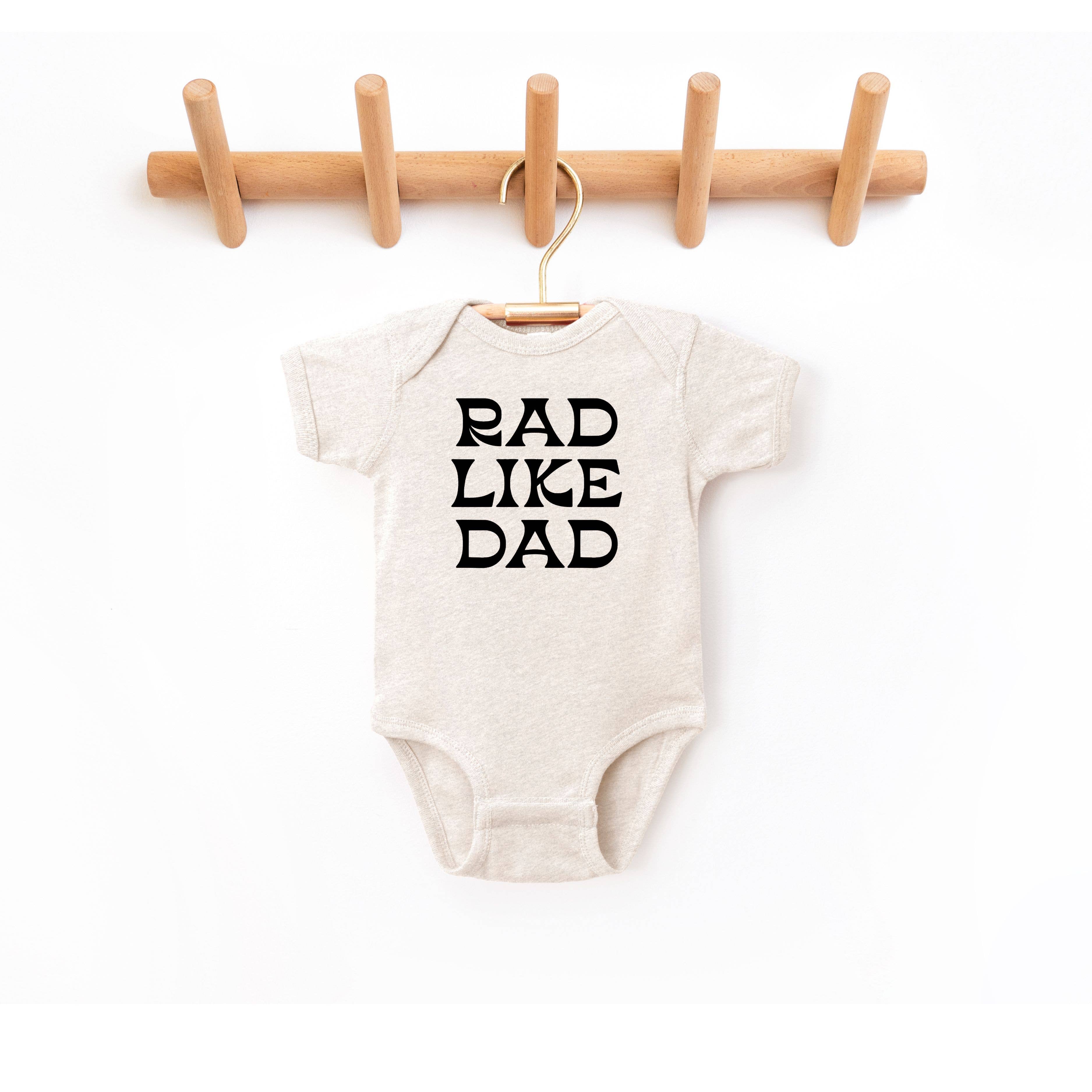 Rad Like Dad Baby Bodysuit | Gifts for New Dads | Infant: 6-12 Months / Long