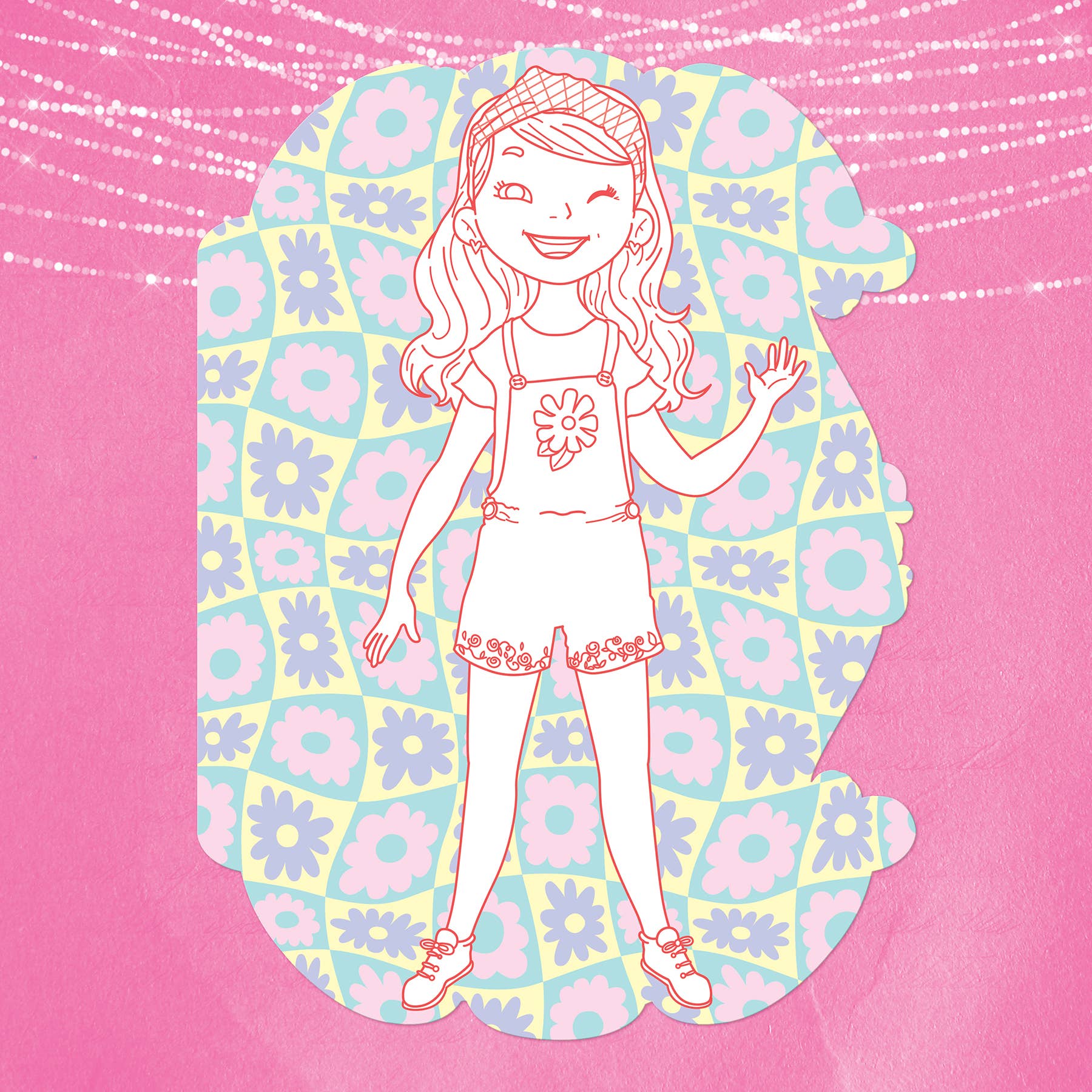 Little Fashionista Goes to the USA Coloring Book & Stickers