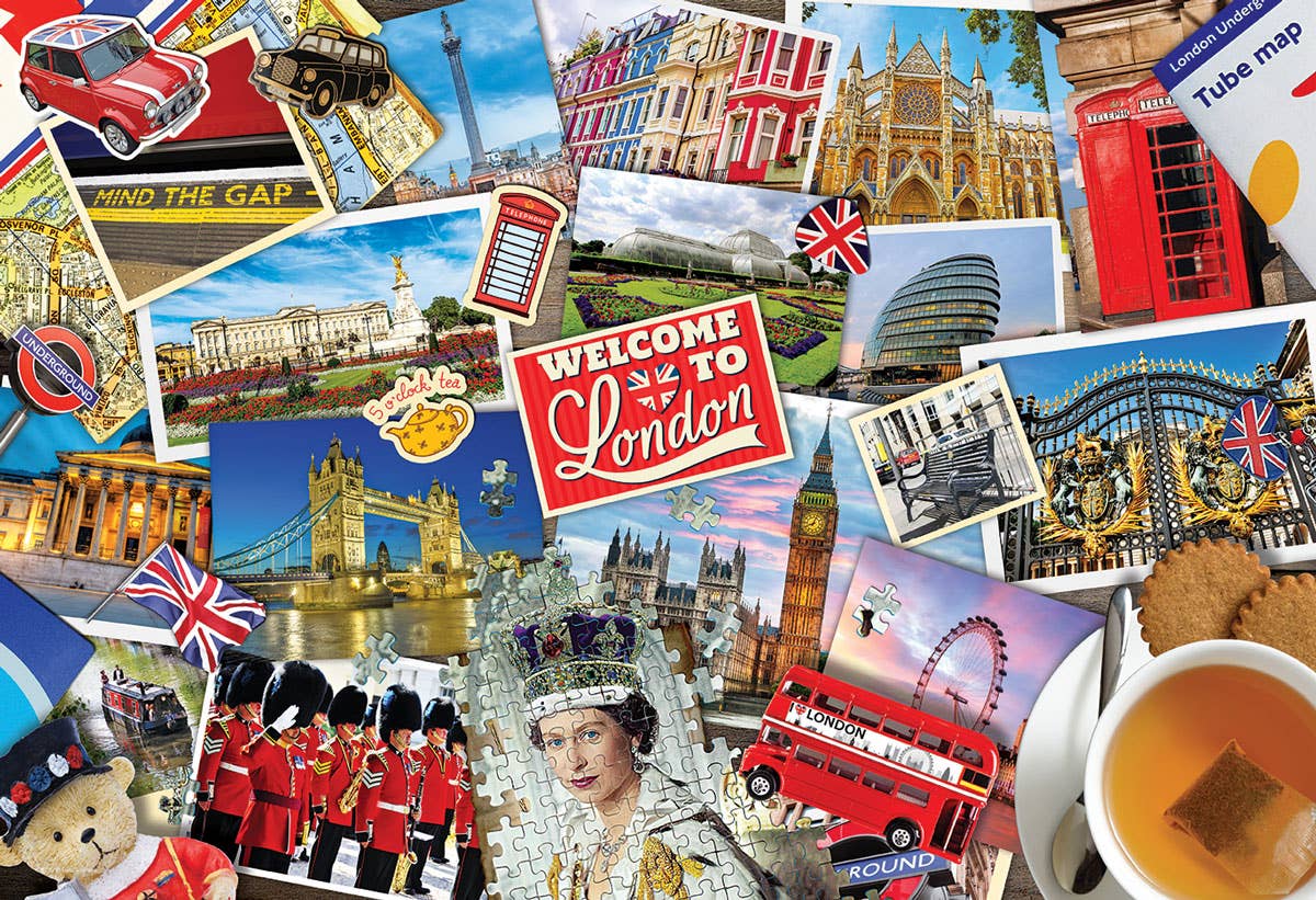 Eurographics Puzzles USA - London Bus Tin