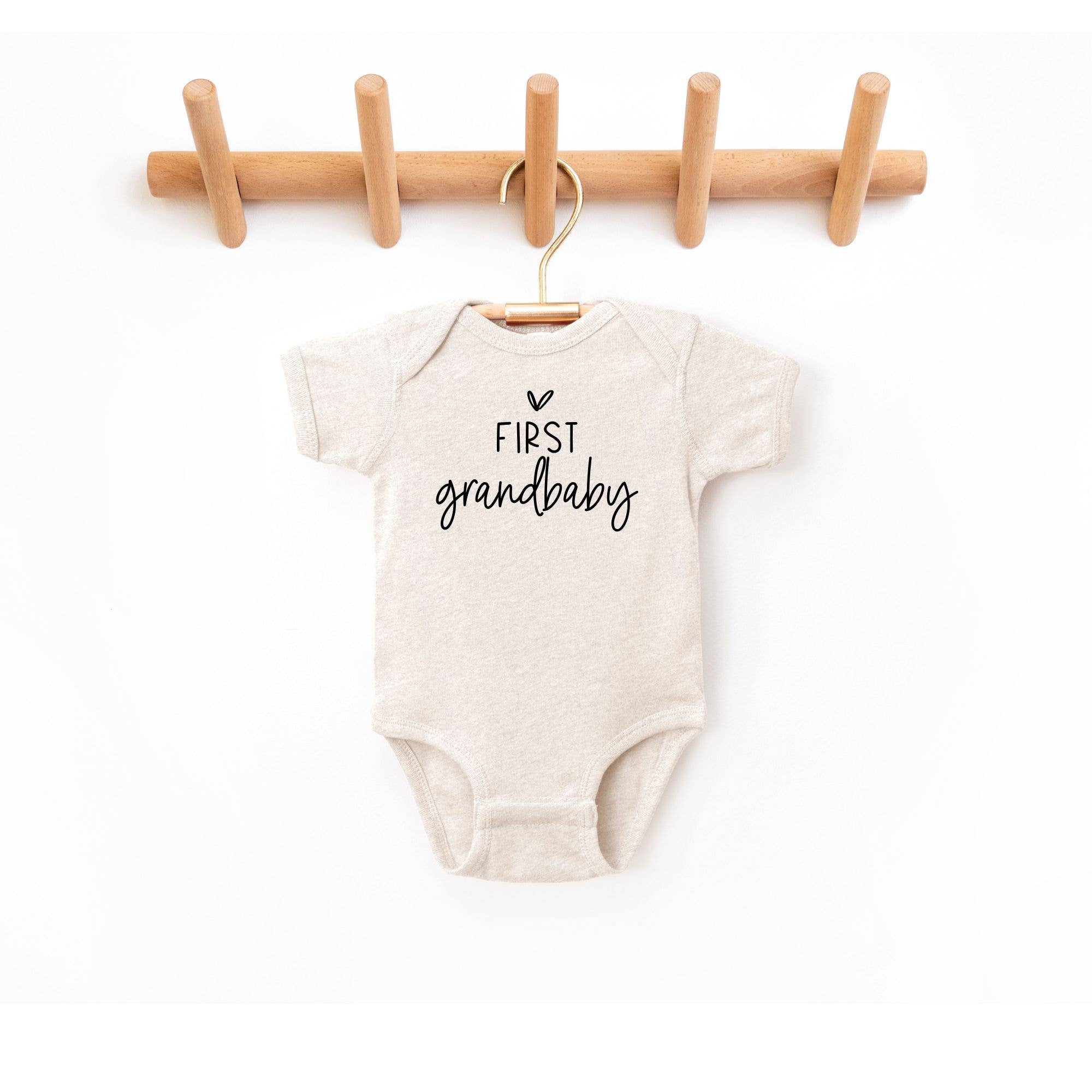 First Grandbaby Baby Bodysuit | Pregnancy Announcement: 0-3 Months / Short