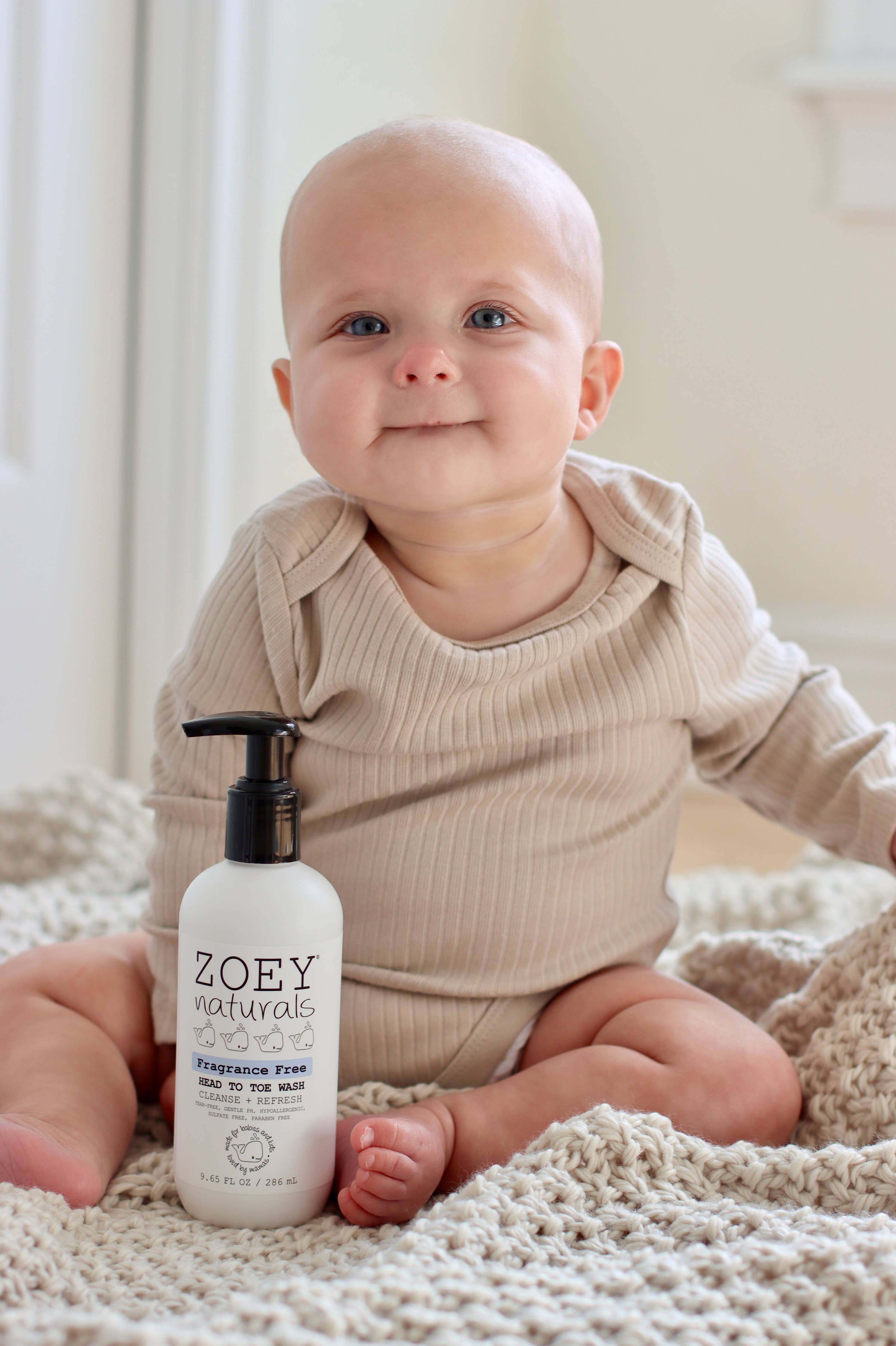 Zoey Naturals - Fragrance Free Head To Toe Wash