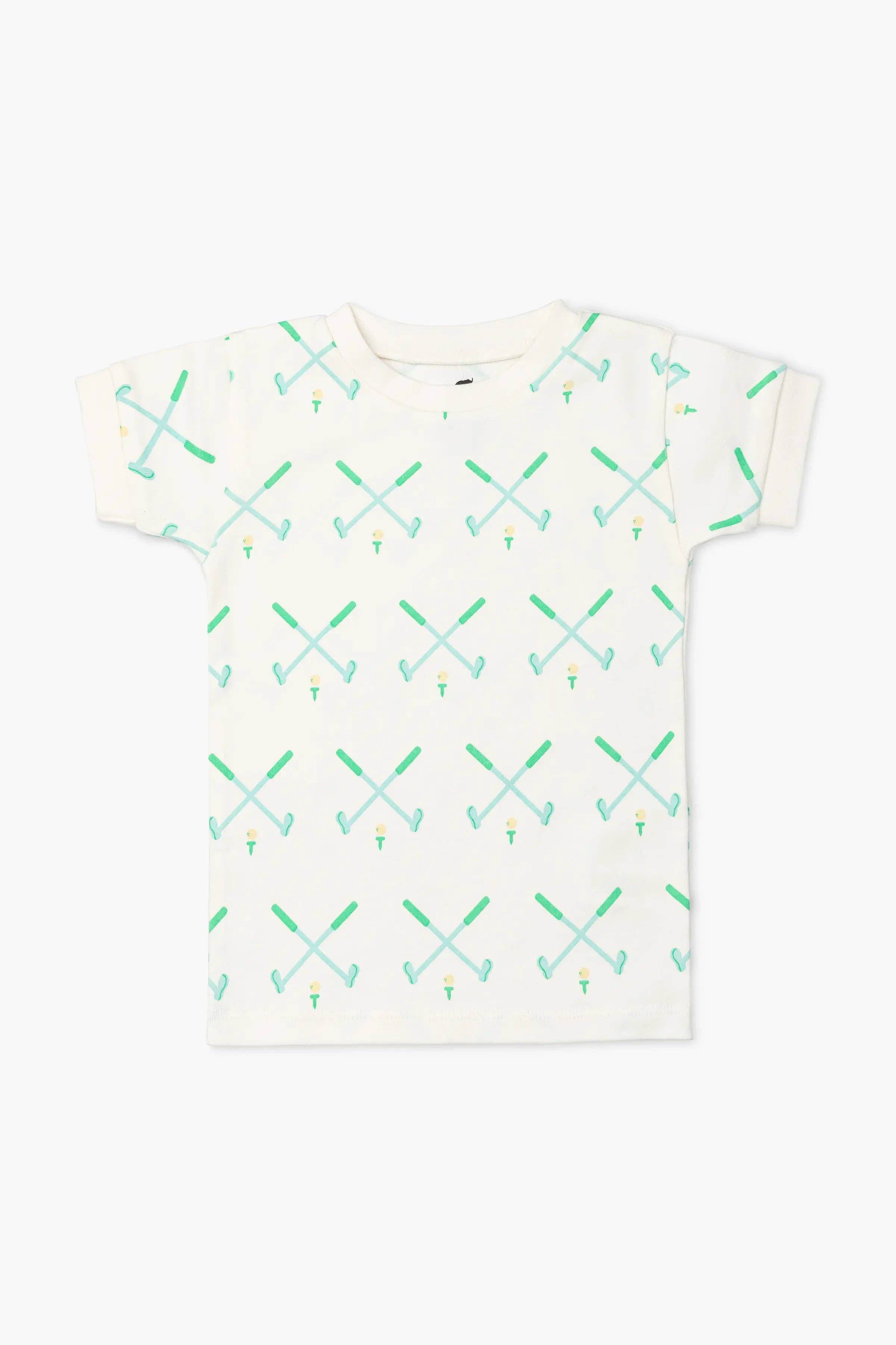 Two-Piece Shorty Toddler Pajama Set_Golf Day