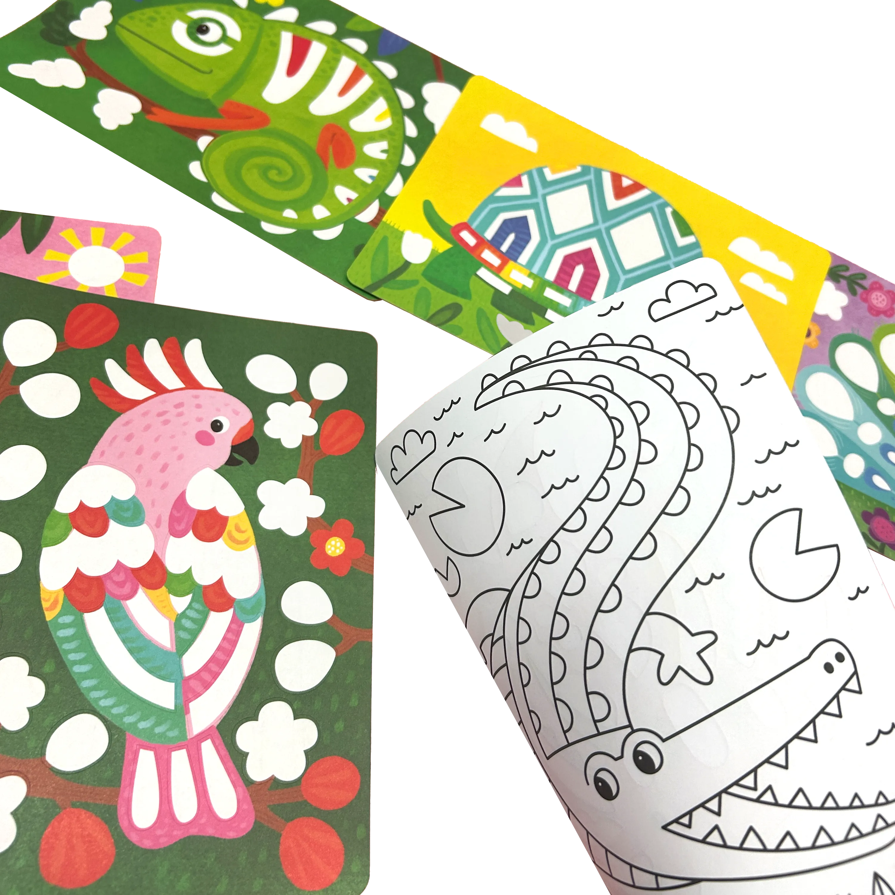 OOLY - Foil-tastic Foil Art & Coloring Set - Awesome Animals