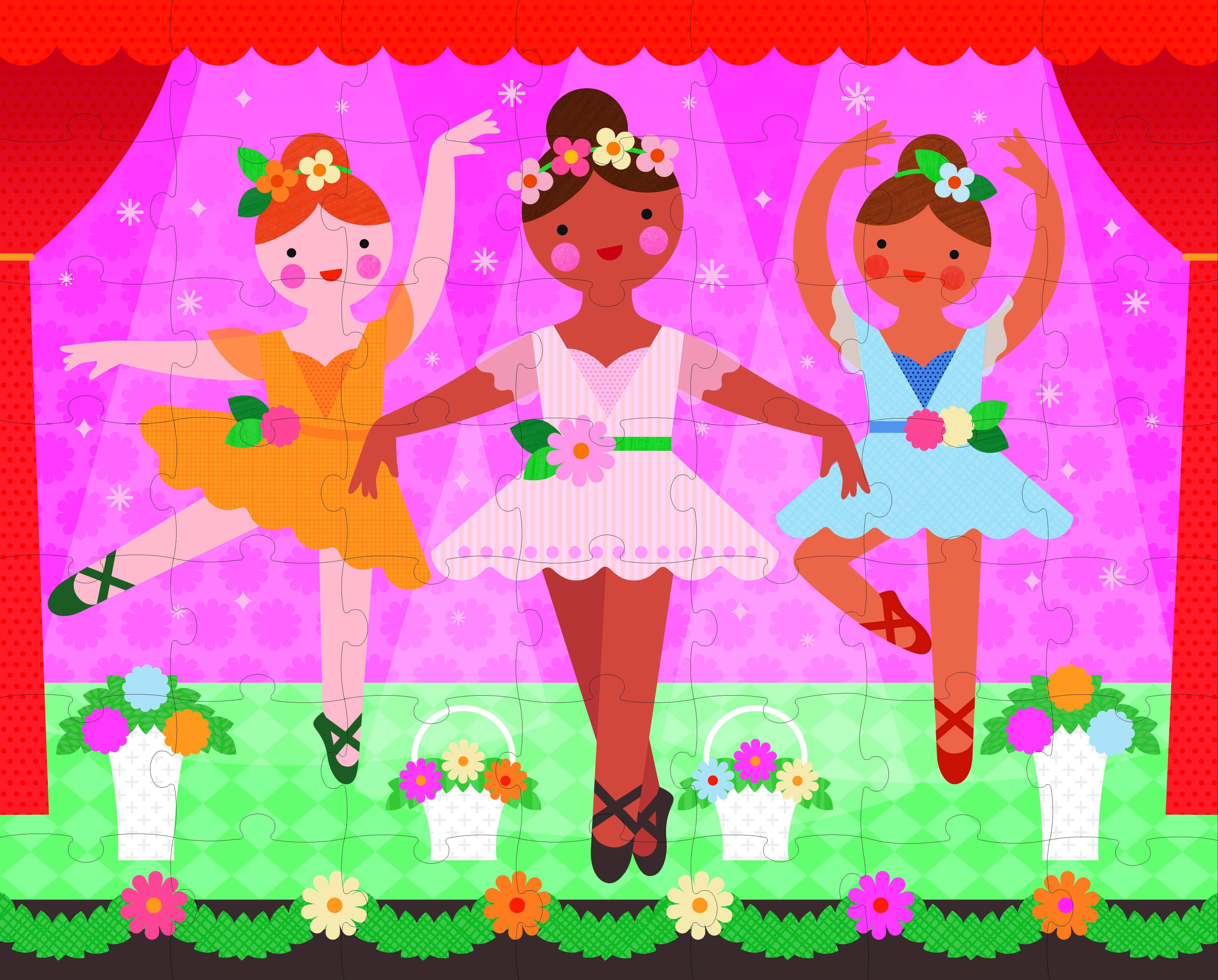 Chronicle Books - Two Sided On-The-Go Puzzle Ballerina