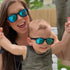 Roshambo Eyewear - Black Sunglasses for Baby, Kids, Teens & Adults: Toddler (Ages 2-4) / Chrome Polarized Lens