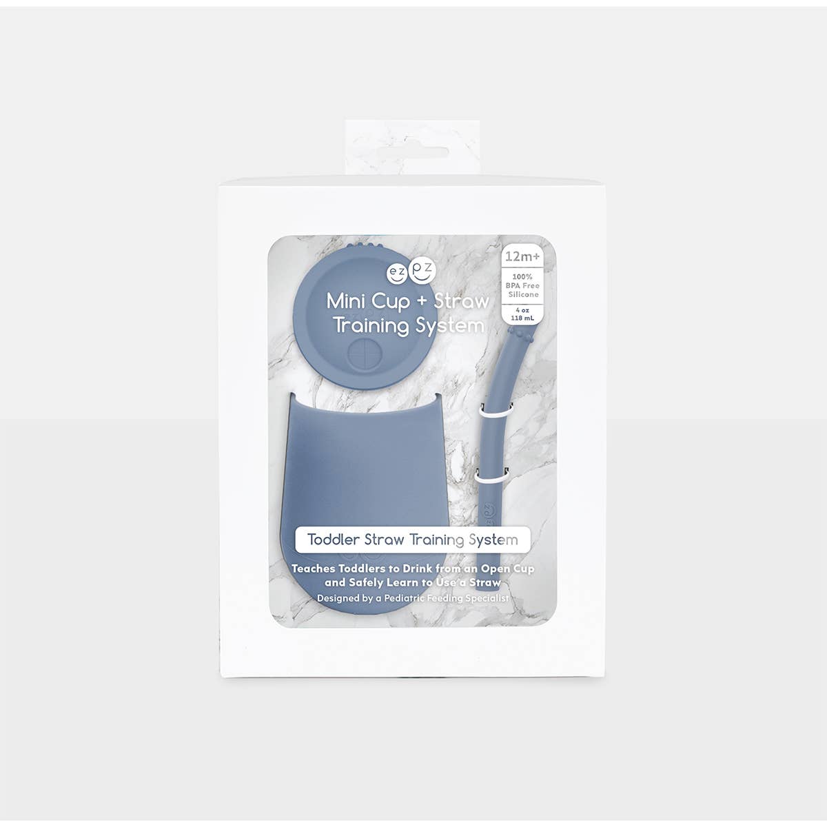 ezpz - Mini Cup + Straw Training System (Baby / Toddler 9+ months): Blush