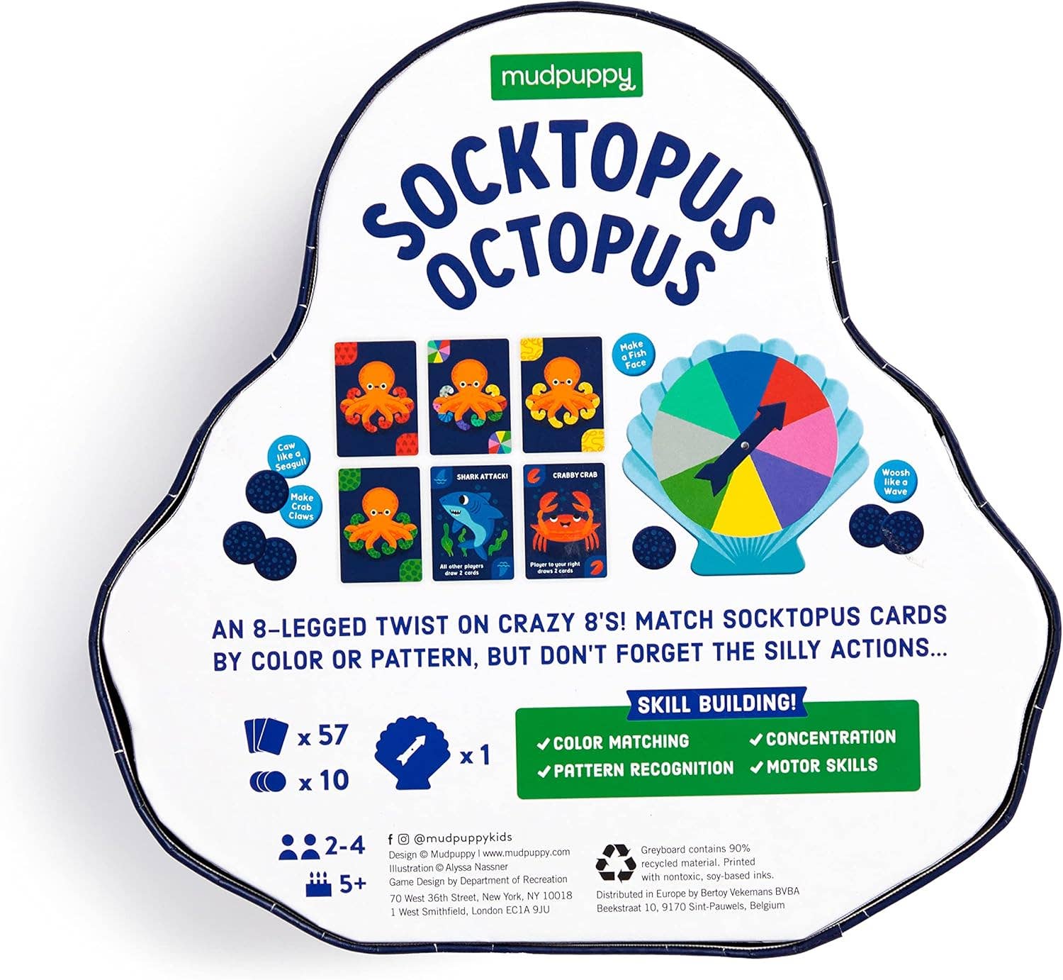 Chronicle Books - Socktopus Octopus Shaped Box Game