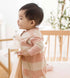 Burt's Bees Baby - Rugby Stripe Organic Lightweight Beekeeper™ Wearable Baby Blanket - Pink Sand: Pink Sand / Small