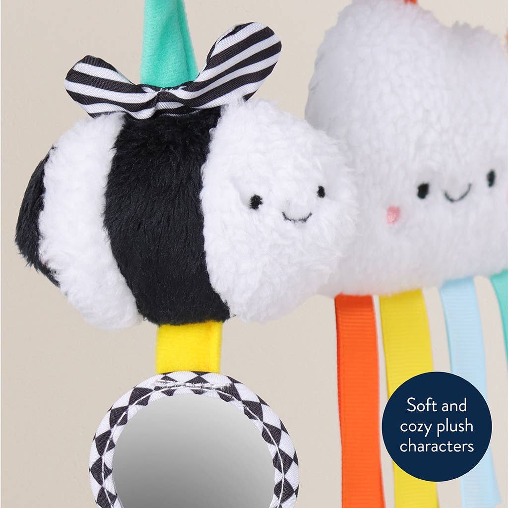 Spiral Car Seat Activity Toy: High Contrast