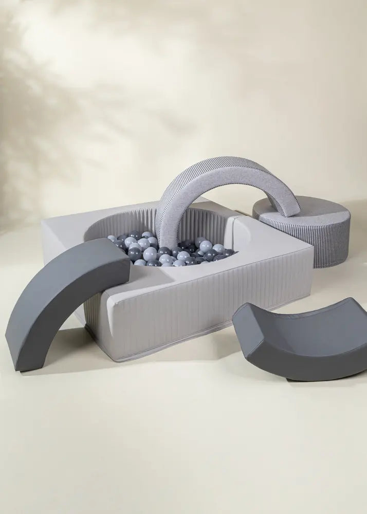 Coco Village Soft Play Blocks Set and Ball Pit - Shades of Night (6pcs)