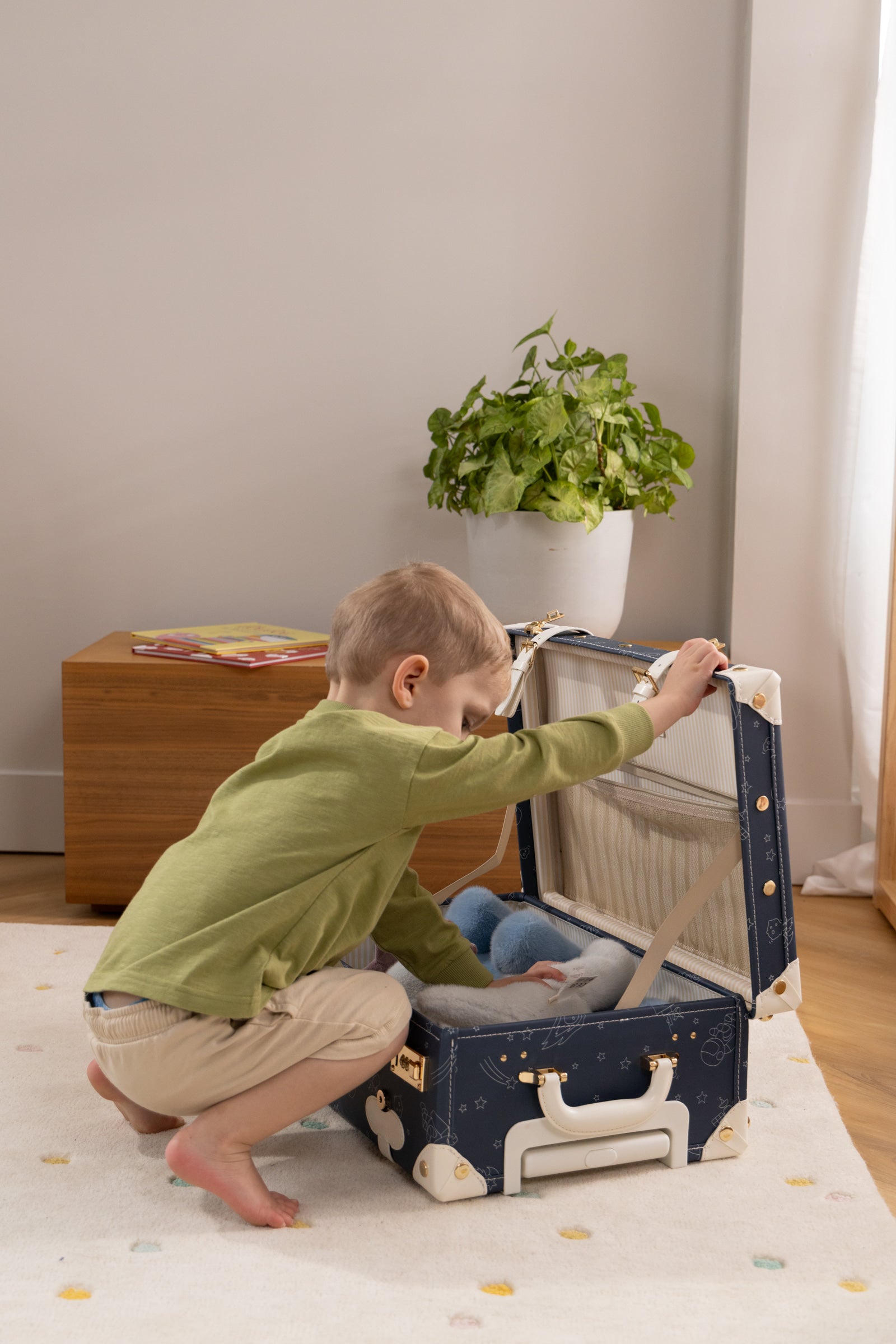 Coco Village Vegan Leather Carry-On Suitcase - Space