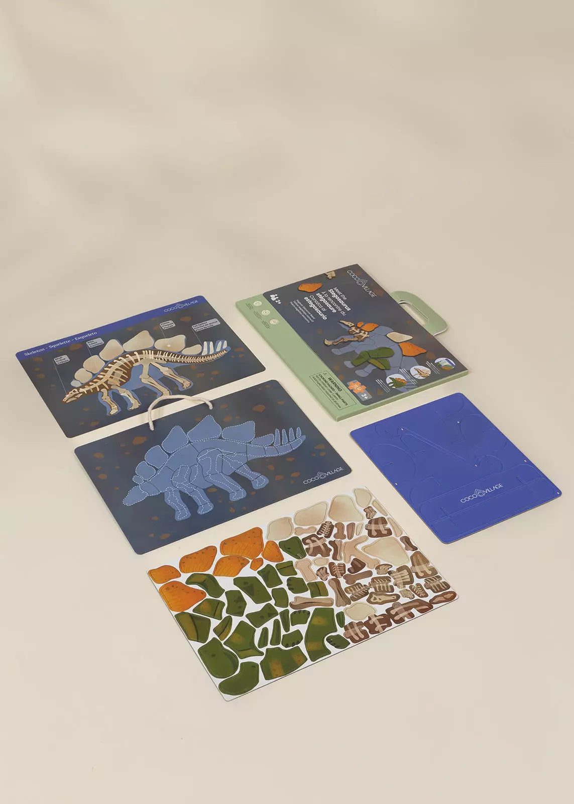 Coco Village Magnetic Interactive Board – Meet the Stegosaurus