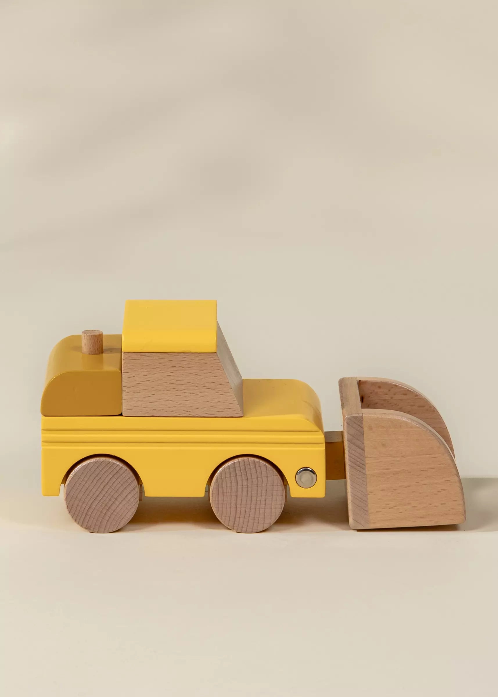Coco Village Wooden Construction Vehicle - Bulldozer