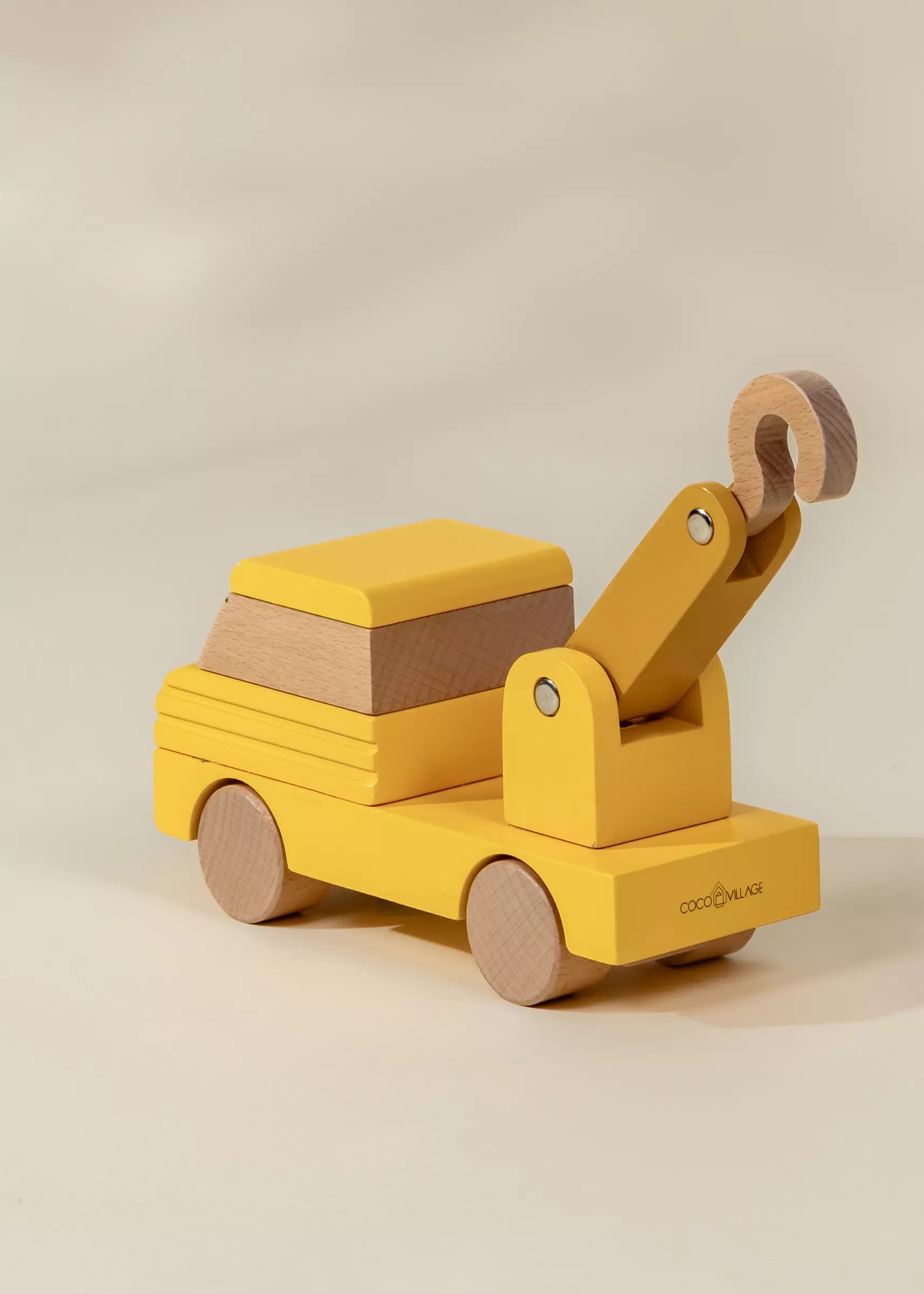 Coco Village Wooden Construction Vehicle - Tow Truck