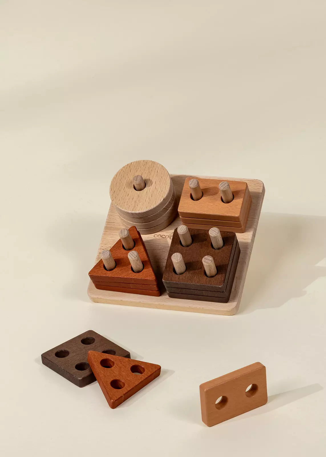 Coco Village Wooden Shapes Learning Set (16 pcs)
