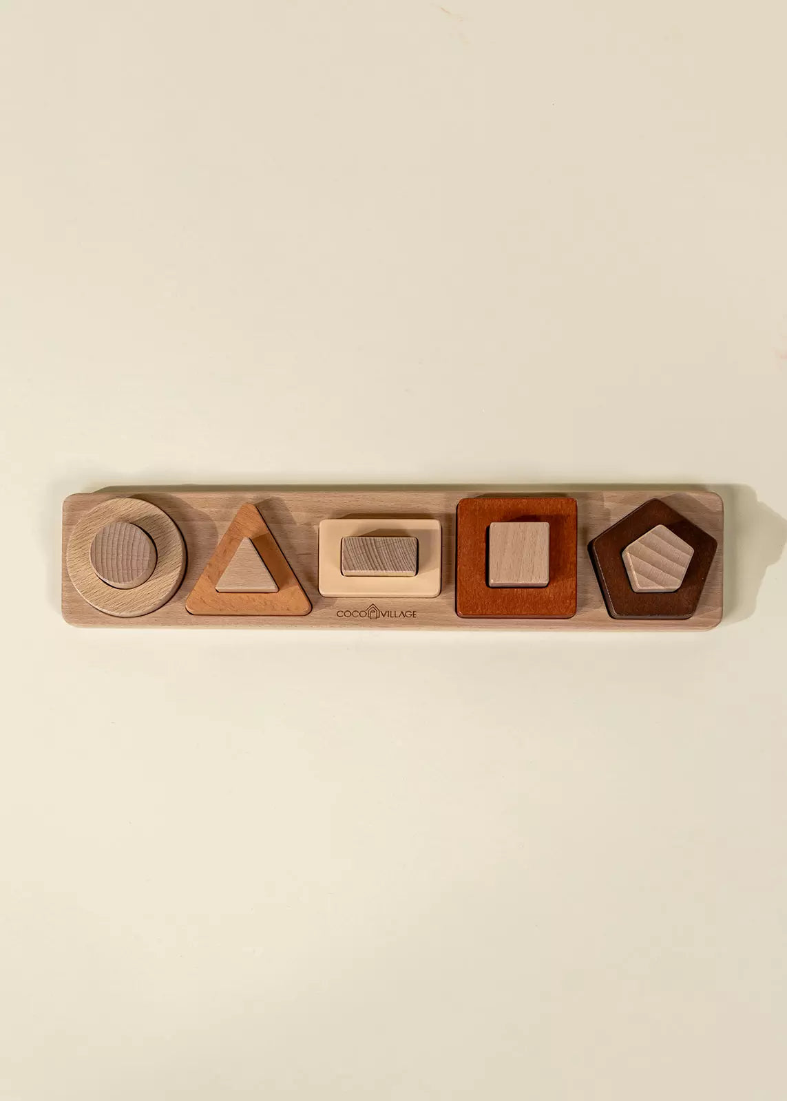 Coco Village Wooden Shapes Learning Set - 10 pcs