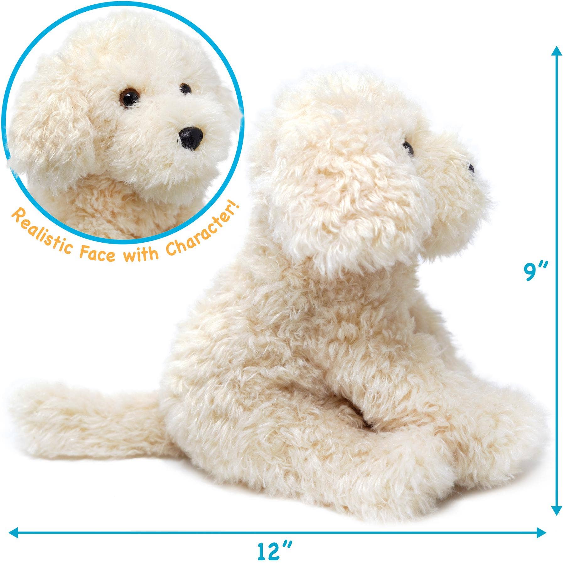 VIAHART Toy Co. - Luka The Labradoodle | 12 Inch Stuffed Animal Plush | By TigerHart Toys