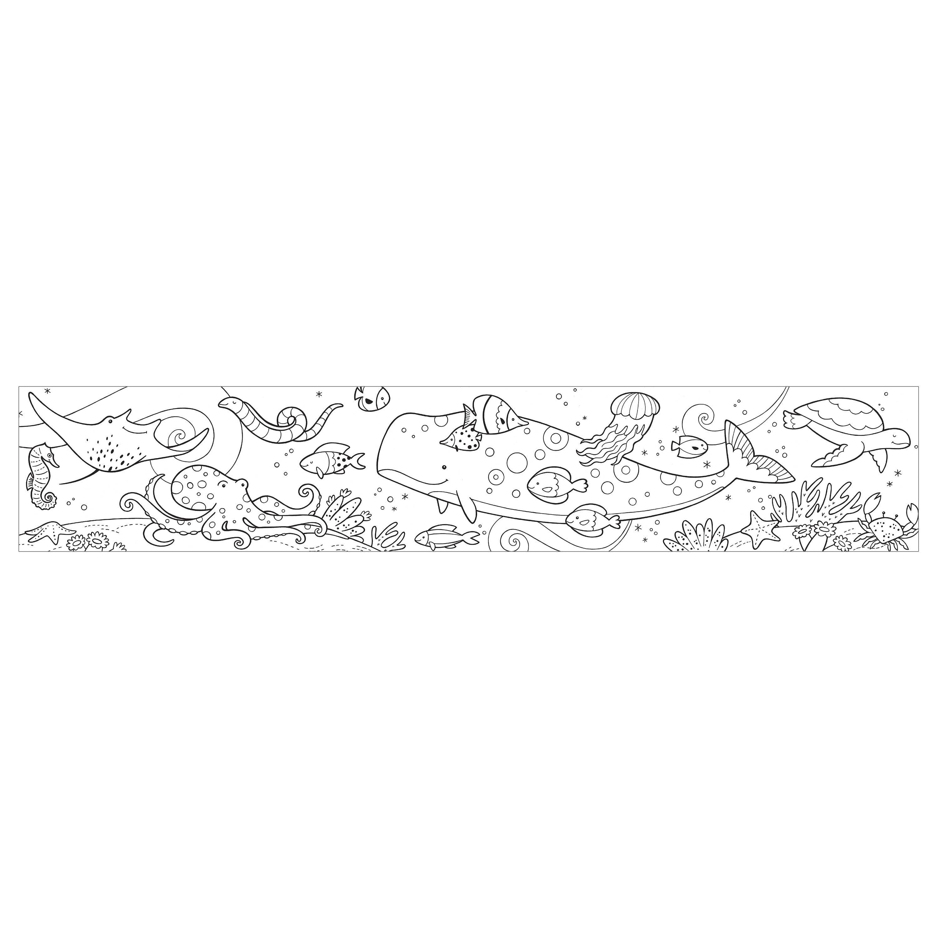 Chronicle Books - Under The Sea Mini Coloring Roll