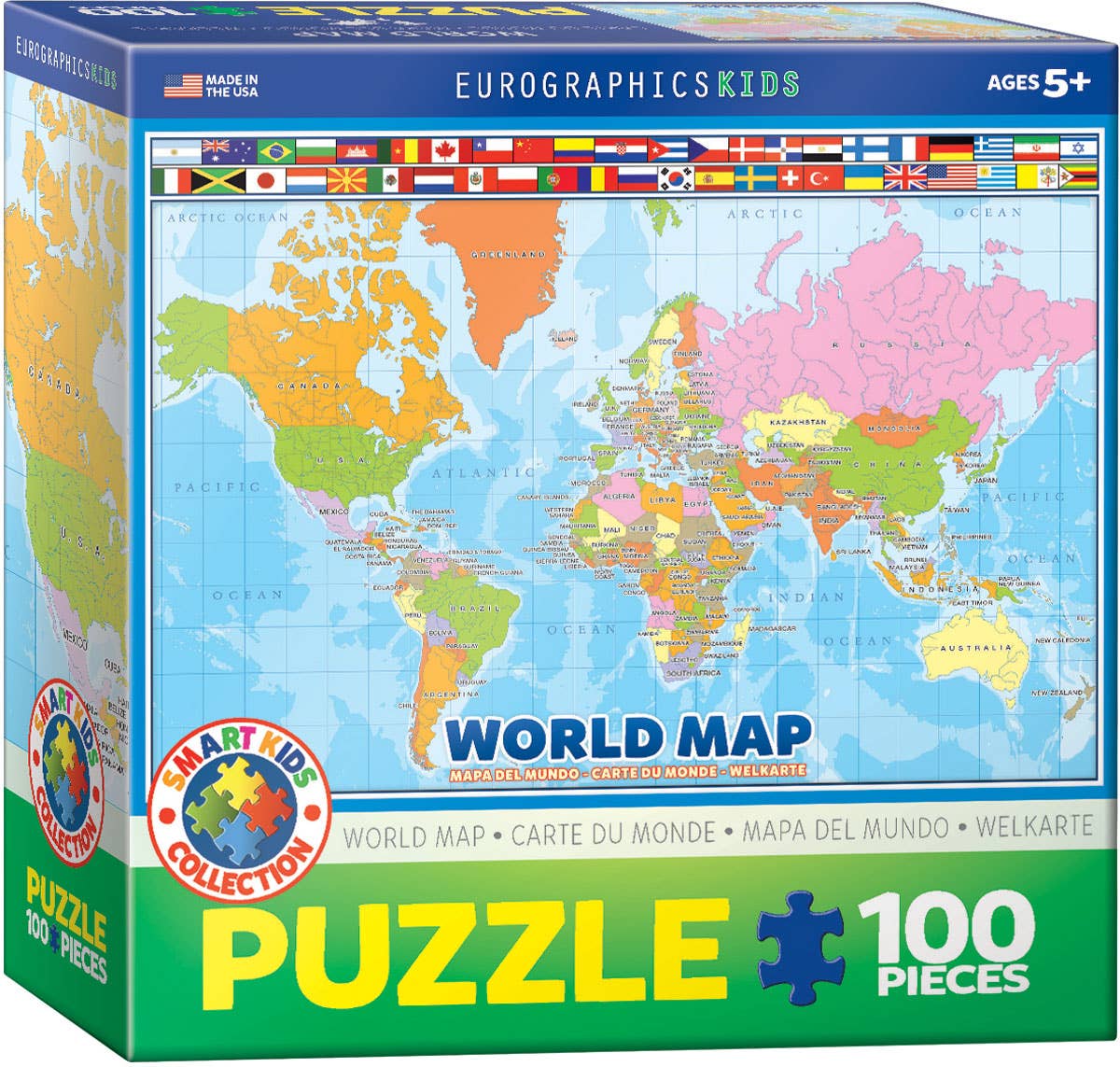Eurographics Puzzles USA - World Map