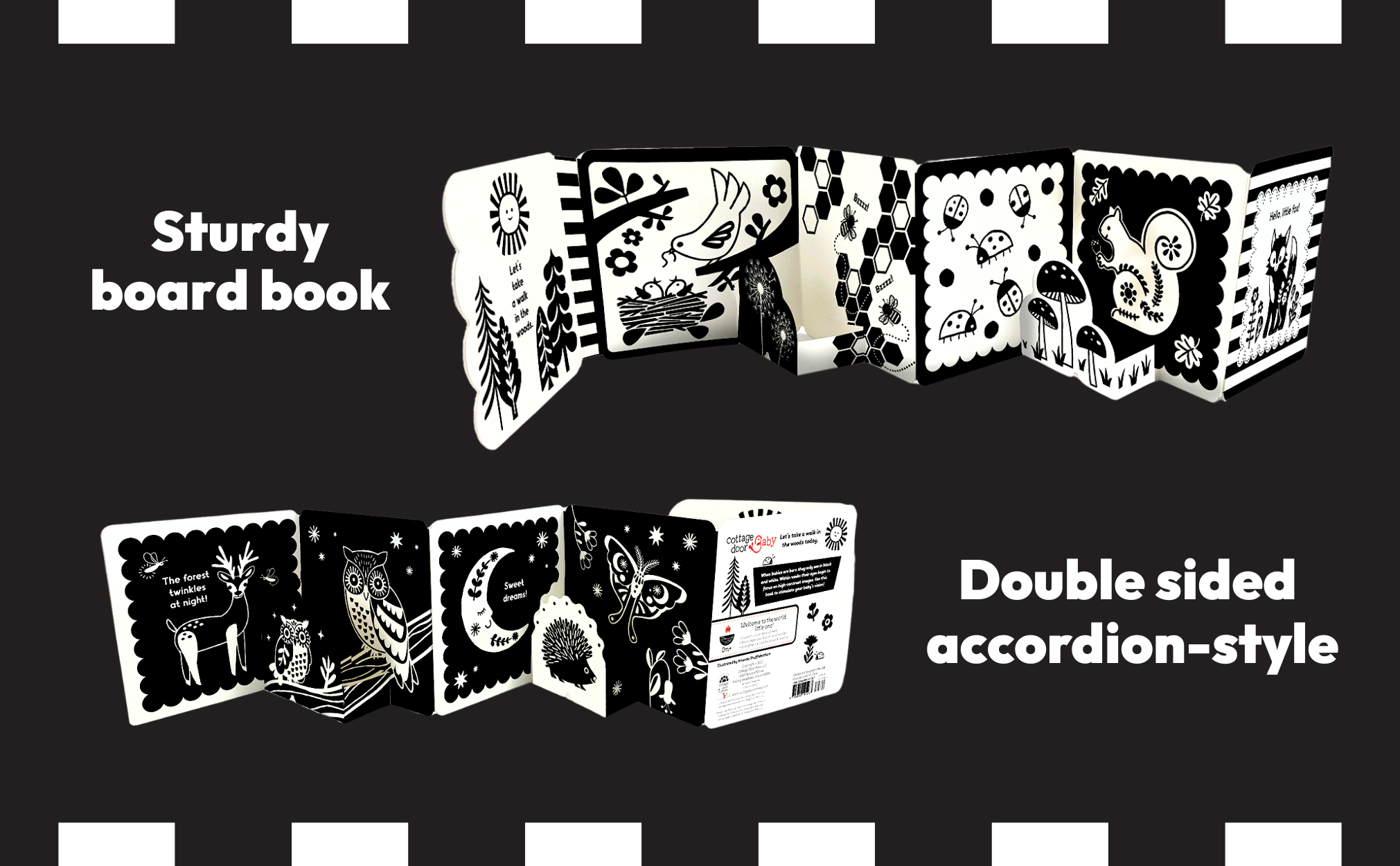 Look, Look, Baby! Forest High Contrast Black & White Book